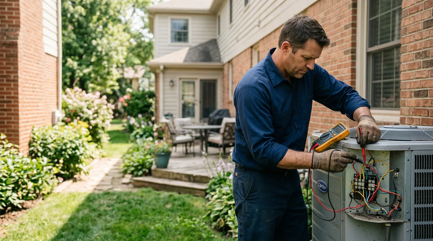 HVAC technician working near Princeton, NC